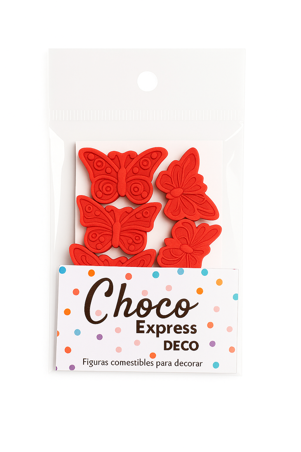 mariposa color rojo